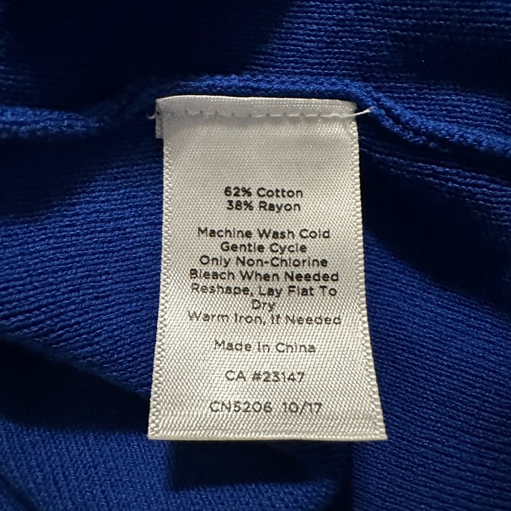 Talbots Cobalt Blue Scoop Neck Sweater - 1X - Picture 6 of 6